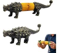 Supporto per pannocchie di mais a forma di dinosauro, per pannocchie di mais, con punte in acciaio inossidabile, gadget da cucina unico, divertente per barbecue, feste, pasti in famiglia (c)