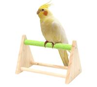 Supporto per pappagalli - Supporto Poseio per uccelli, pappagallo, personaggi triangolari per parrocchetto canarino per gabbia interna esterna
