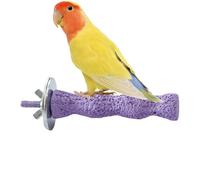 Supporto per pappagallo, denti di calcio, giocattolo da masticare criceto, pietra per affilare, complemento elegante, zampe da ricamo naturali, macinare il giocattolo da masticare per Cockatiels