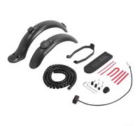 Supporto per parafango e fanale posteriore per Xiaomi per m365 1S Pro, parafango antispruzzo con luce LED ad alta luminosità e copertura pannello strumenti, colore nero