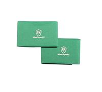 Supporto per Parastinchi da Calcio, 2 Fasce per Uomo, Donna e Bambini (Verde)