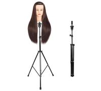 Supporto per parrucca per parrucchiere per parrucchiere, supporto per treppiede per manichino con testa regolabile per parrucca per allenamento per parrucchiere, treppiede per parrucchiere