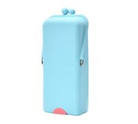Supporto per pennelli da trucco da viaggio, organizer in silicone, con ventosa, impermeabile, Blu (lago blu), Talla única, Classico