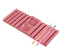 Supporto per pennelli per manicure | Organizzatore doppia testa | Vassoio porta pennelli per unghie | Esposizione e ordine per tecniche principianti