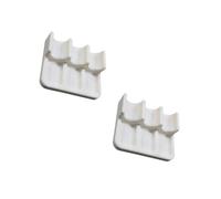 Supporto per pennelli per stampa 3D da 2, supporto per pennelli a 3 slot con vassoio per pittura integrato, per viaggi, pittura e lezioni d ' arte, supporto per penna per scrittura a mano