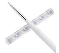 Supporto per pennelli per unghie, con 5 scomparti per penne gel, organizer trasparente, supporto per matite per lucidatura, strumento di conservazione per manicure, espositore trasparente per penne da