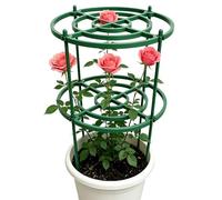 Supporto per peonie - Anelli di supporto per piante in metallo resistente, resistente alle intemperie, supporto regolabile per piante rampicanti rosa, , ortensia, dalia, orchidea, per interni