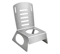Supporto per per polli in acciaio 304 - Griglia a sedia | 10 cm, supporto per lattine di birra e pollame, resistente, per barbecue, per la circolazione del calore, per forno