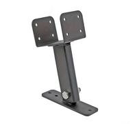 Supporto per pergolato in acciaio nero, 23 cm, resistente alla ruggine | Design ad angolo regolabile, esposizione al sole personalizzata, protezione dalla pioggia, adatto per cortili in legno