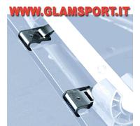Supporto per PERUZZO Padova in alluminio art. 955 2 pezzi