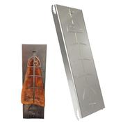 Supporto per Pesce a Fiamma, Resistente, per Barbecue, pentole da Cortile, cuochi, Design per Grigliare Il Salmone, Barbecue all'aperto e Strumento da Campeggio per Cucinare in Patio,