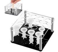 Supporto per pezzo degli scacchi - Supporto per scacchi - Supporto internazionale in acrilico a forma di scacchi con 4 gambe per giocatore di scacchi