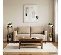 vidaXL Supporto per piante 2 pz Legno antico 30 x 30 x 100 cm