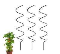 Supporto per piante, 3 pezzi in ferro | Paletti a per pomodori da 43,2 cm, per interni ed esterni, giardino, pomodori, rose, viti