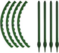 Supporto per piante, 4 pezzi, supporto per piante in plastica, supporto per piante, supporto per piante, supporto per piante, supporto per canne da frutteto, giardino, bonsai (L)