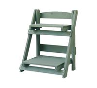 Supporto per piante a - Legno 35x30x20 cm Leggero | Scaffale a 2 livelli, espositore per fioriere da interni, organizer da tavolo | Soggiorno Balcone Ufficio Desktop Decorazione del giardino Sto