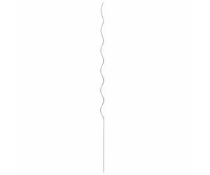 Supporto per piante a spirale, 5 pezzi, asta per piante, spirale, argento, 110 x 0,6 x 0,6 cm, in acciaio, per piante rampicanti come fagioli e vite, supporto per piante per esterni