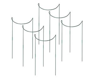 Supporto per piante - Anello di supporto per piante | Supporto per bastone per fiori antiruggine | Utensili da giardino | Supporti in filo metallico per peonie rosa arbusto crescita all'aperto