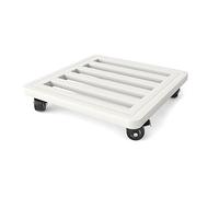 Supporto per piante, carrello per piante da interno con ruote, robusto, 40 cm/50 cm/60 cm, supporto per piante in metallo, carrello quadrato in ferro, rullo per piante mobile, vassoio per vasi di