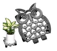 Supporto per piante con ruote, base a rullo per piante, resistente, con ruote di bloccaggio, per patio, giardino