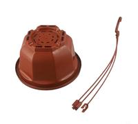 Supporto per piante da appendere in plastica per uso interno ed esterno, con design inferiore del flusso d'aria per promuovere la salute delle piante e la stabilità della crescita (B)