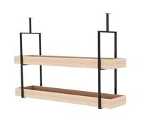 Supporto per piante da appendere, organizer decorativo in legno per interni ed esterni, supporto per vasi da fiori per angolo, balcone, soggiorno e camera da letto