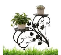 Supporto per piante da esterno, in ferro battuto a più livelli, resistente, supporto per vasi di fiori, per interni ed esterni, soggiorno, camera da , ingresso, balcone, patio