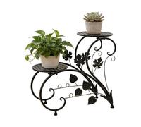 Supporto per piante da esterno, in ferro battuto antiruggine, scaffale per piante da esterno, per balcone, patio, giardino, soggiorno, camera da , ingresso, interni ed esterni