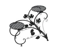 Supporto per piante da esterno, in ferro battuto, resistente, a più livelli, antiruggine, supporto decorativo per interni, esterni, soggiorno, camera da , balcone, patio, giardino