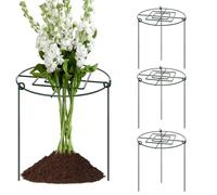 Supporto per piante da giardino - Gabbia 4X 30x45 cm, Ferro Verde | Anello per aiuola riutilizzabile, disposizione per esposizione di verdure con ortensia, rosa di, peonia all'aperto, anti-ca