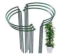 Supporto per Piante da Giardino Metallo, 6 Pcs Anello di Supporto per Piante da Giardino, Supporto per Piante Semicircolare, Portafiori Semicircolari per Piante Cespugliose Piante di Vite Hydrangea