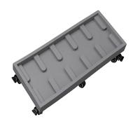 Supporto per Piante da Giardino Resistente con Ruote, Vassoio Rettangolare per vasi di Fiori e Carrello per fioriere, portafiori per Interni/Esterni, contenitori da 32x12 cm per Una Facile m
