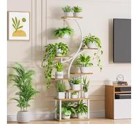 Supporto per piante da interno con luci di crescita, scaffale a forma di albero a 8 livelli per più piante, perfetto per casa e patio