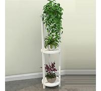 Supporto per Piante da Interno - Mobiletto per Piante Bianco, Fiori Rack in Metallo, Porta Vasi da Esterno in Ferro Ferro, Porta Piante da Interno per Il Portico D'angolo del Giardino (Color : White
