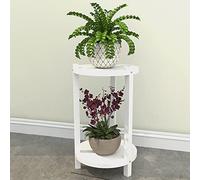 Supporto per Piante da Interno - Mobiletto per Piante Bianco, Fiori Rack in Metallo, Porta Vasi da Esterno in Ferro Ferro, Porta Piante da Interno per Il Portico D'angolo Del Giardino ( Color : White
