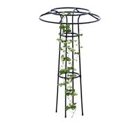 Supporto per Piante da Interno | Struttura di Sostegno per Fiori Rampicanti | Supporto Regolabile a Ombrello per Piante da Esterno con Applicazioni in Cortile, Serra, Fiori, Patio e Orto