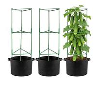 Supporto per piante di da giardino, traliccio di supporto per | Pali regolabili per pomodoro per cetriolo fiore vite fagiolo crescente piantare giardinieri coltivare borse casa coperta