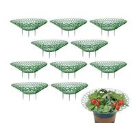 Supporto per piante di fragole, supporto per piante di fragole, supporto per piante da balcone, supporto per frutta da 10 pezzi, riutilizzabile, multiuso, per mantenere pulite le fragole da giardino