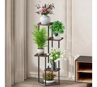 Supporto per piante e supporto per fiori Scaffale per fiori Scaffale per fiori a 4/5/6 livelli Scaffale per fioriera Organizzatore di stoccaggio Display Balcone da giardino interno B-5tier-creamy whit