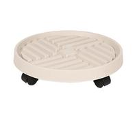 Supporto per piante girevole con rotella di bloccaggio, base rotante ventilata per alberi in vaso pesanti, facile mobilità, supporto per piante in ferro rinforzato con antiscivolo