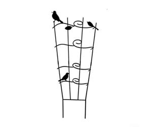 Supporto per piante in ferro a 4 ripiani per piante rampicanti con design a vite di uccello, obelisco in ferro battuto nero staccabile per patio esterno telaio torre di fiori