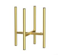 Supporto per piante in ferro a forma di croce per decorazione interna esterna con telaio espandibile e anima in metallo resistente alla ruggine (oro)
