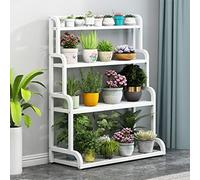 Supporto per Piante in Metallo Bianco Vasi da Fiori a più Livelli Supporto per Balcone da Giardino del Soggiorno, Scaffale per Espositore per Piante ad Angolo autoportante,Altezza 102 Cm ( Size : 100x