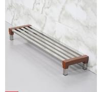 Supporto per piante in metallo da 55 cm, per interni ed esterni, scaffale per fiori da giardino e patio, scaffale per piante robusto per la decorazione della casa, 100 x 12 cm