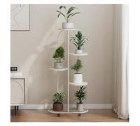 Supporto per piante in metallo naturale con ruote Mensola per fiori per piante da interno Supporto versatile per piante da interno Espositore per decorazioni per la casa Scaffale per fiori moderno