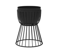 Supporto per Piante In Metallo, Organizer per Fioriera Alto, Supporto per Vasi In Ferro Antiruggine, Porta Piante per Camera Da Letto, Balcone, Esterno(Black,60cm)