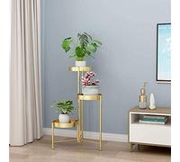 Supporto per Piante in Metallo per Decorazioni da Giardino e Matrimoni, portavasi da 90 cm a 3 Livelli per Soggiorno e Camera da Letto, espositore salvaspazio