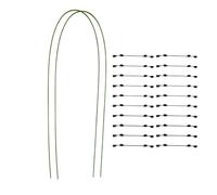 Supporto per piante in metallo pieghevole per steli | Supporto per fiori per giardino, cortile, prato, esterno, paesaggio, serra, verdure, orchidee, foglie