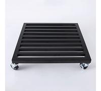 Supporto per Piante in Metallo Resistente con Ruote a 360° - Carrello Quadrato in Ferro per Grandi vasi di Fiori, Carrello portavasi, Vassoio Mobile Perfetto per Il Giardino (45 cm/18 pollic