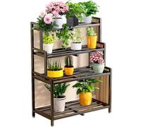 Supporto per Piante in Metallo, Supporto per Piante Alto angolare per Interni ed Esterni, espositore per Soggiorno, Patio, Balcone, portavasi per Fiori Resistente, suppo